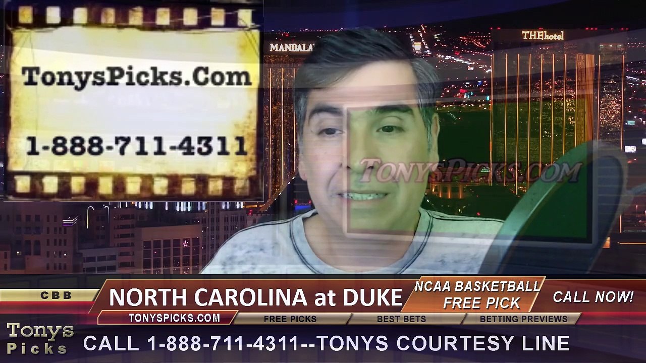 Duke Blue Devils vs. North Carolina Tar Heels Free Pick Prediction NCAA College Basketball Odds Preview 2-18-2015