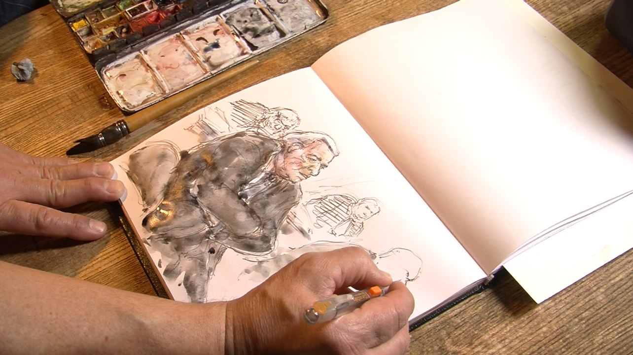 Au tribunal de Lille, je dessine DSK et voici comment je procède