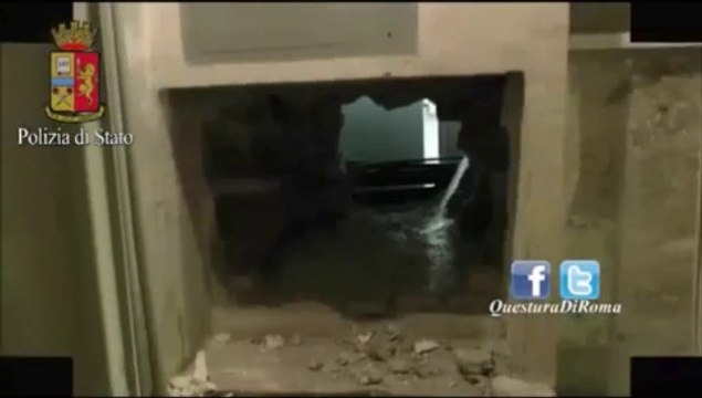 Roma - sgominata banda del buco, rapine a banche e istituti di credito