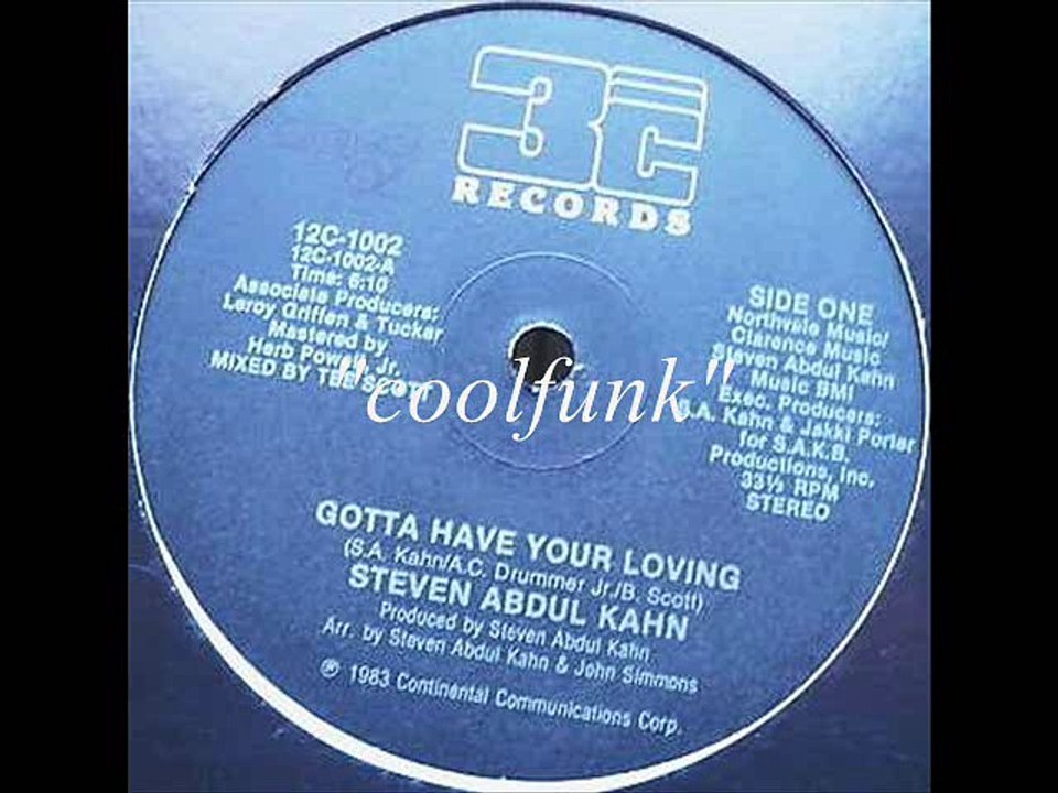 Steven Abdul Kahn - Gotta Have Your Loving (12" Funk 1983)