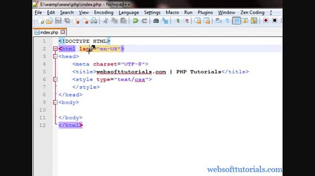 Php tutorials in Urdu-Hindi - 10 - how to use php in html