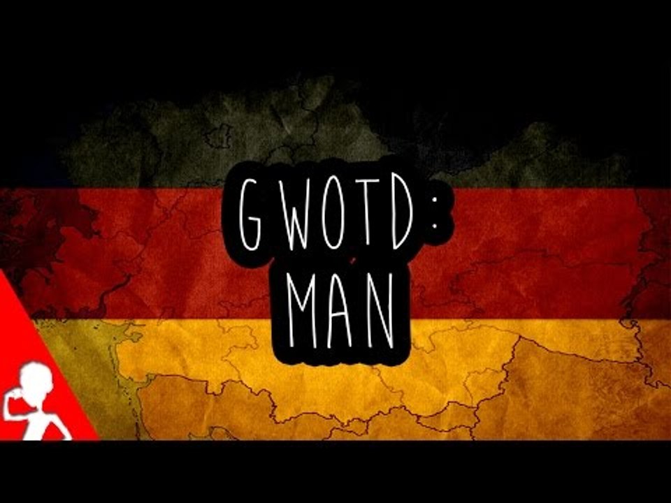 man | German Word of the Day | 167