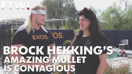 NFL Draft prospect Brock Hekking has an amazing mullet, and it's contagious