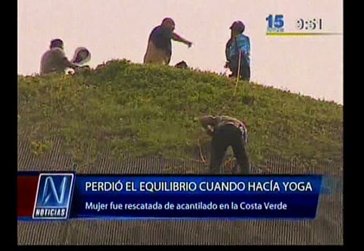 Costa Verde: Cayó por acantilado y quedó atrapada en malla