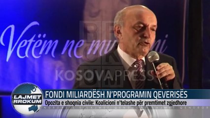 FONDI MILIARDËSH N’PROGRAMIN QEVERISËS