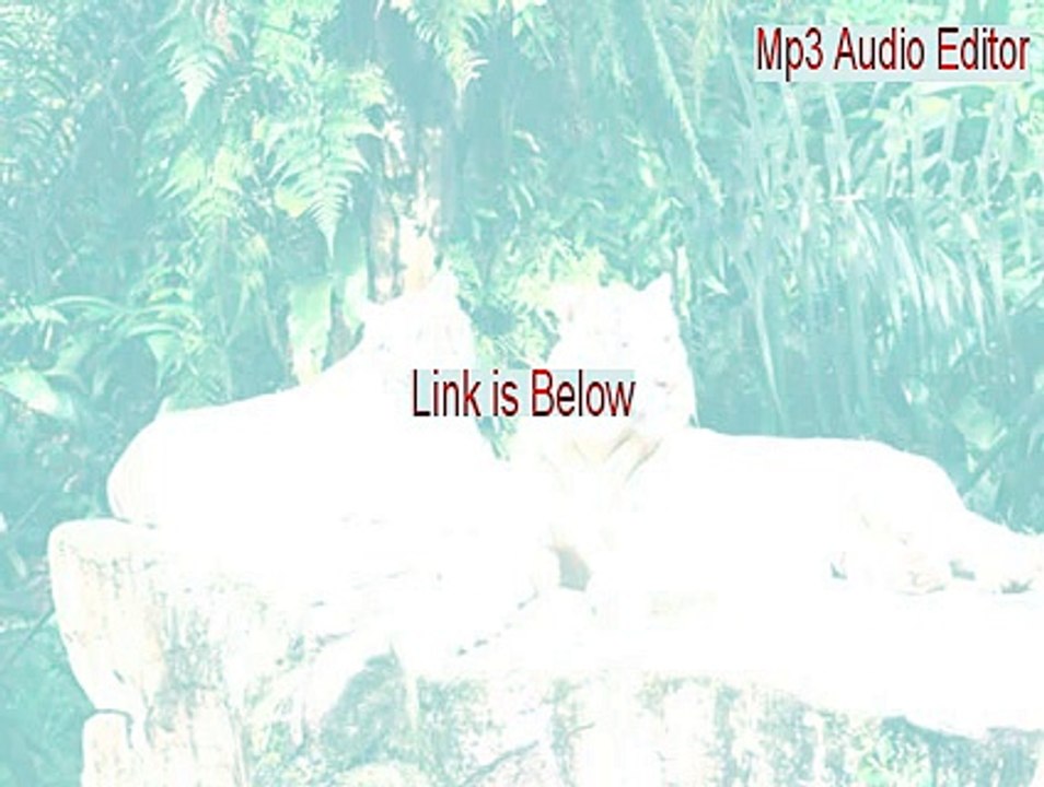 Mp3 Audio Editor Full [Download Now 2015]