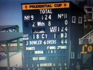 1983 World Cup Finals winning moments