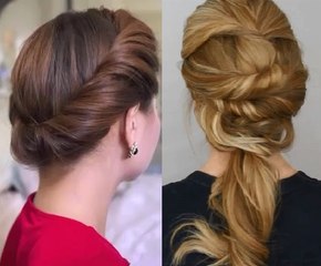 Spring Twist Updo and Low Twist Messy Ponytail