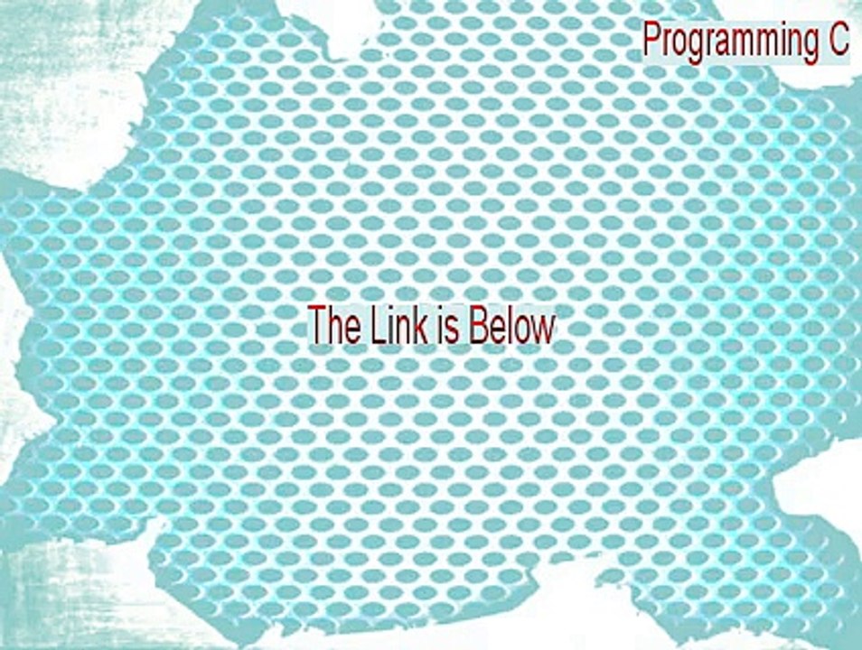 Programming C Free Download (Download Now 2015)