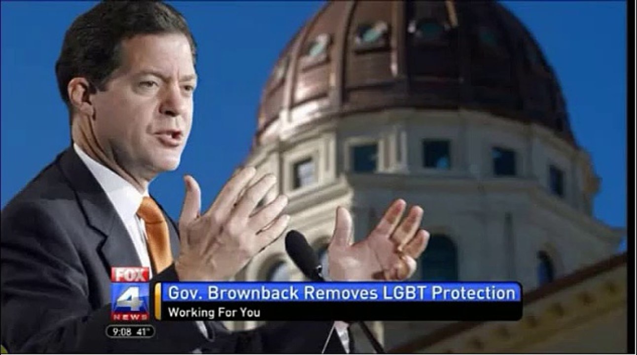 Gay Dismay as Special Protections for LGBT Workers are Removed by Kansas Govenor Brownback
