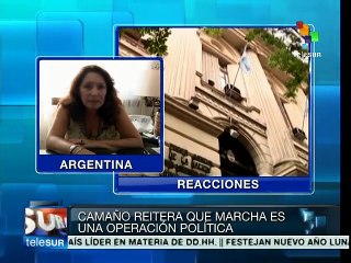 Marcha del Silencio, maniobra política de oposición argentina: Camaño