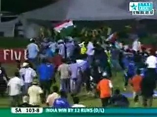 2008 U19 CRICKET WORLD CUP - WINNING CELEBRATION INDIA
