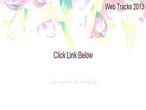 Web Tracks 2013 Full Download [Download Here]