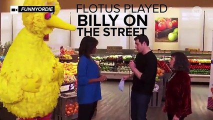 Michelle Obama, Big Bird Play 'Billy On The Street'