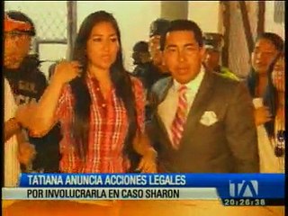 Tatiana Ch. anuncia acciones legales por involucrarla en caso Sharon