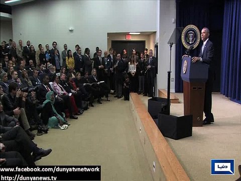 Dunya news- Obama: 'Terrorists' do not speak for one billion Muslims