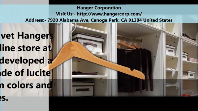 Hanger Corporation : Buy Velvet Hangers in Canoga Park, CA