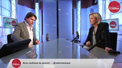 Marine Le Pen, invitée de Renaud Blanc avec LCI