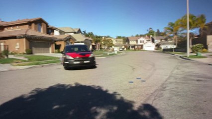 Mom and Kids Drifting in a Minivan