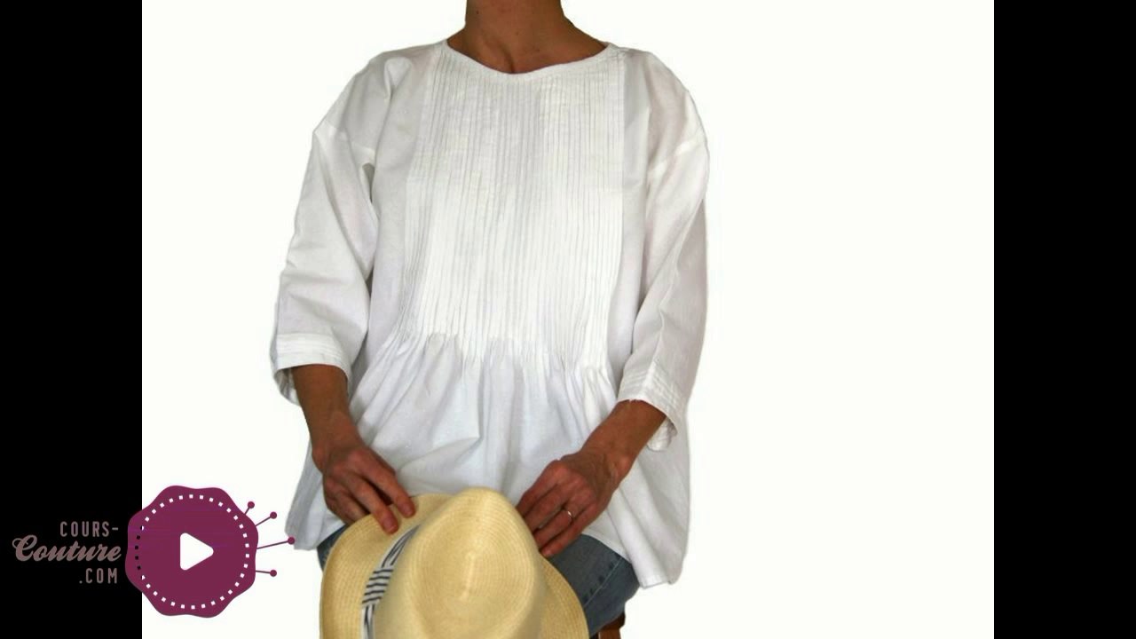 cours de couture - Apprendre à coudre une tunique en lin - tuto de couture