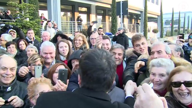 Moncalieri (TO) - Renzi visita la fabbrica Fissore ceramiche (18.02.15)