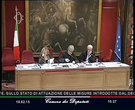 Roma - Audizione del Ministro dell’ambiente, Gian Luca Galletti (18.02.15)