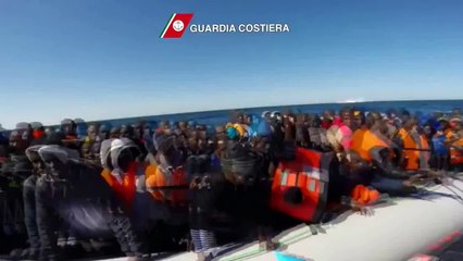 Download Video: Canale di Sicilia - Immigrati, 265 persone salvate dalla Guardia Costiera (18.02.15)