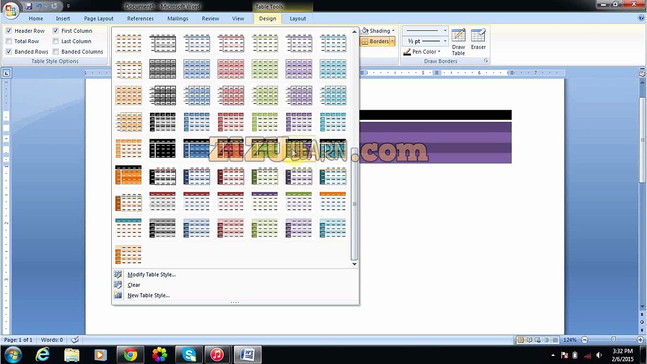 Tables Formatting in Microsoft Word in URDU- [Free]