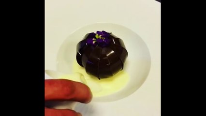 Une fleur au chocolat tout à fait incroyable