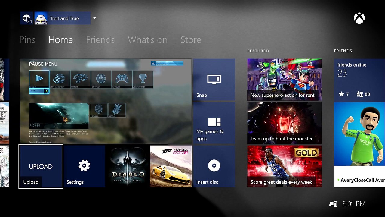 Xbox One : la mise à jour de Mars