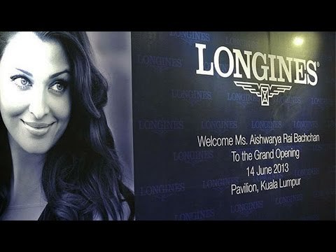 Aishwarya Rai Bachchan @ Launch Of LONGINES Looking Sexy In Black