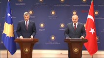 Dışişleri Bakanı Çavuşoğlu ve Kosova Dışişleri Bakanı Taçi Basın Toplantısı 1