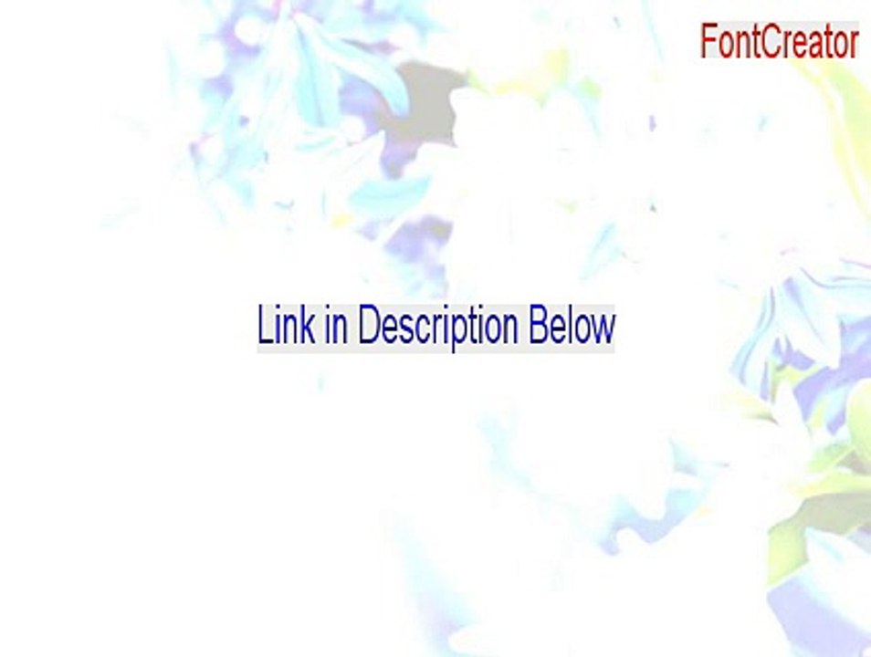 FontCreator Key Gen - Instant Download (2015)