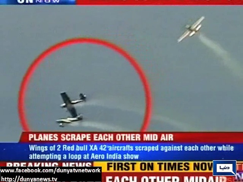 New Delhi  Wings of 2 planes collide during air acrobatics