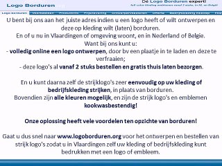 Logo op kleding borduren in Vlaardingen