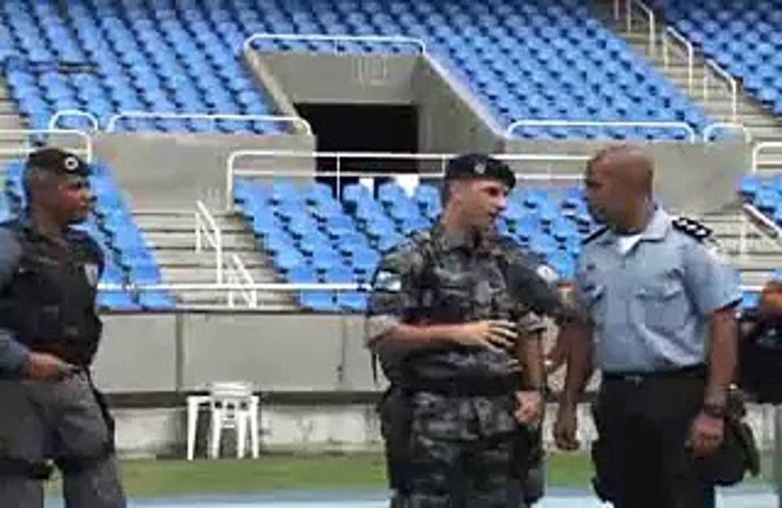 Resgate no Engenhão - Simulação do BOPE e da polícia frances