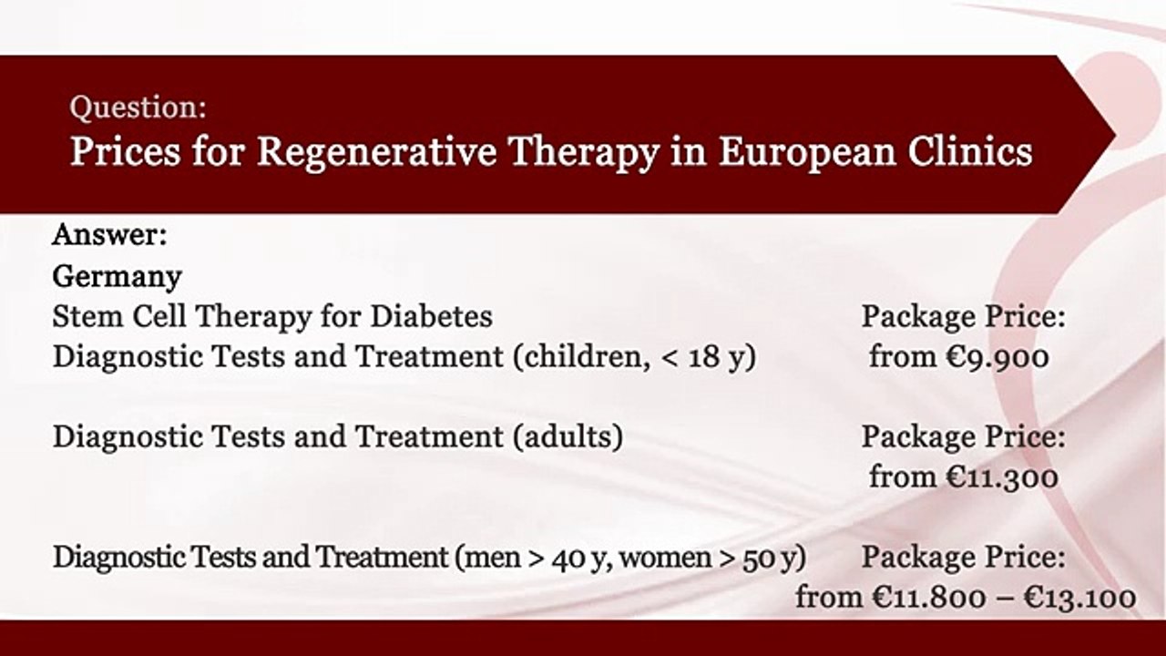Cost of Stem Cell Treatment in Europe l Placid Answers