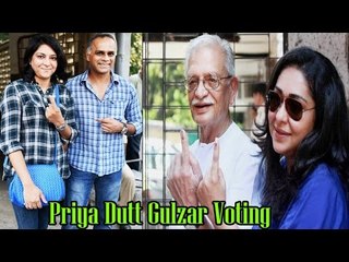 Priya Dutt & Gulzar Votes On 15th Oct 2014