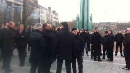 Manifestation des employés de la Tan
