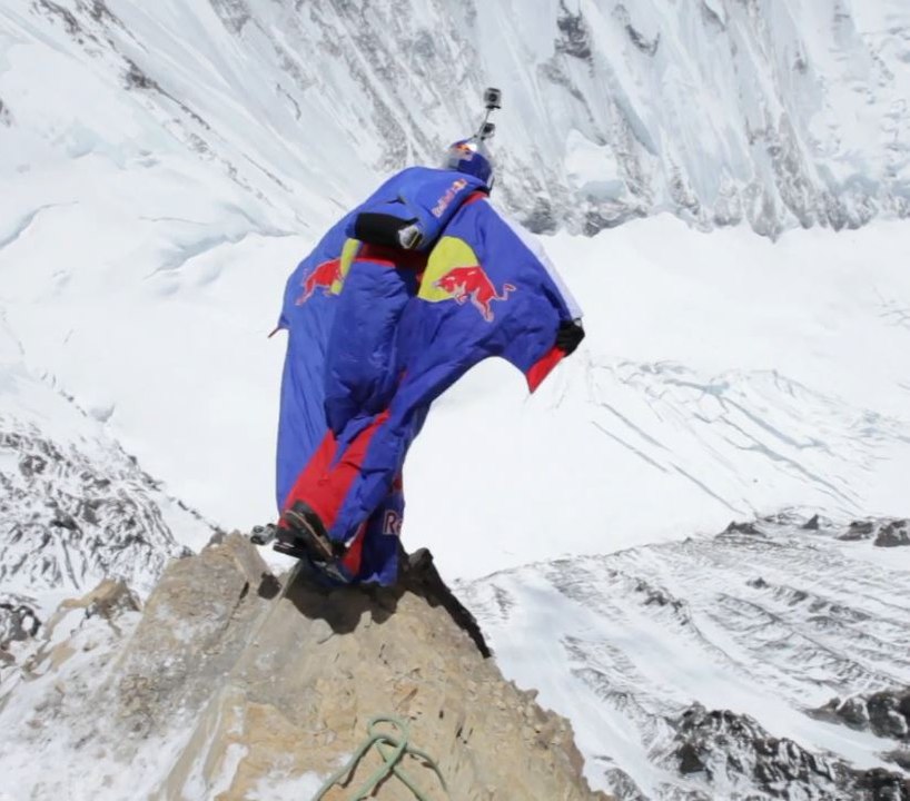 EXPLORERS - Valery Rozov flying above Everest
