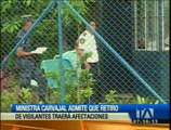 Ministra de Trasporte admite que retiro de vigilantes en Guayaquil traerá afectaciones