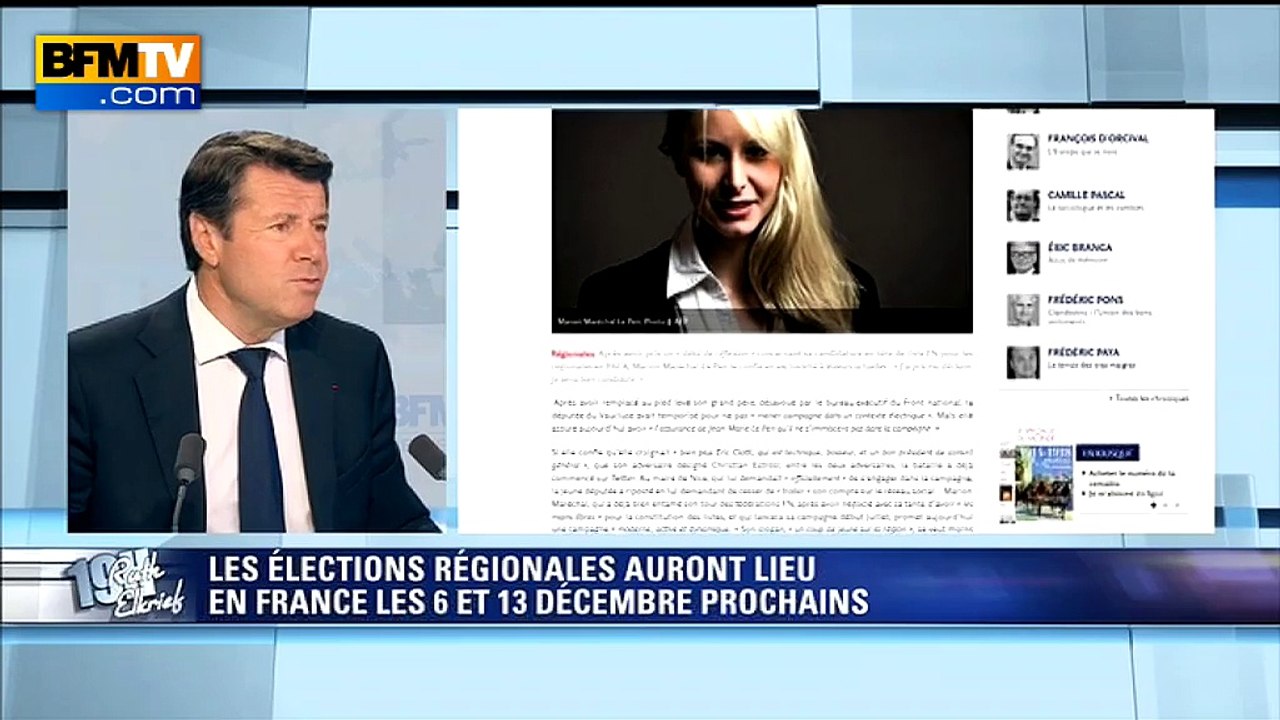 Estrosi: Marion Maréchal-Le Pen est "une candidate dangereuse"