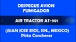 DESPEGUE avion fumigador  (AIR TRACTOR AT-301) en Juan Jose Rios, Sin.