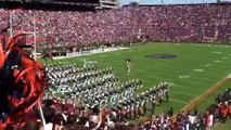 Auburn marching band plays fight song and war eagle cheer