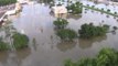 Drone Footage Shows Severe Flooding in Houston Suburb