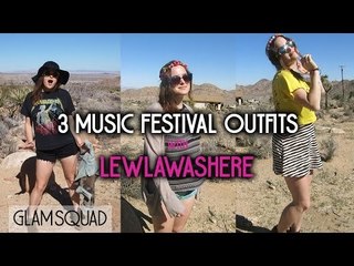 Coachella Inspired Music Festival Outfits (ft. LewlaWasHere) ☼ GlamSquad