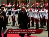 Presidente Ollanta Humala Tasso recibe al Presidente del Gobierno de Rumanía, Traian Basescu.