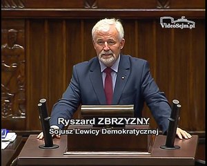 Poseł Ryszard Zbrzyzny - Wystąpienie z dnia 26 maja 2015 roku.