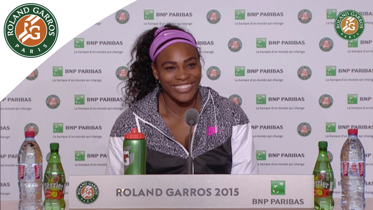 Conférence de presse Serena Williams Roland-Garros 2015/ 1er Tour