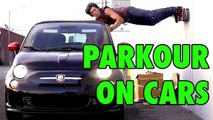 Parkour car stunts